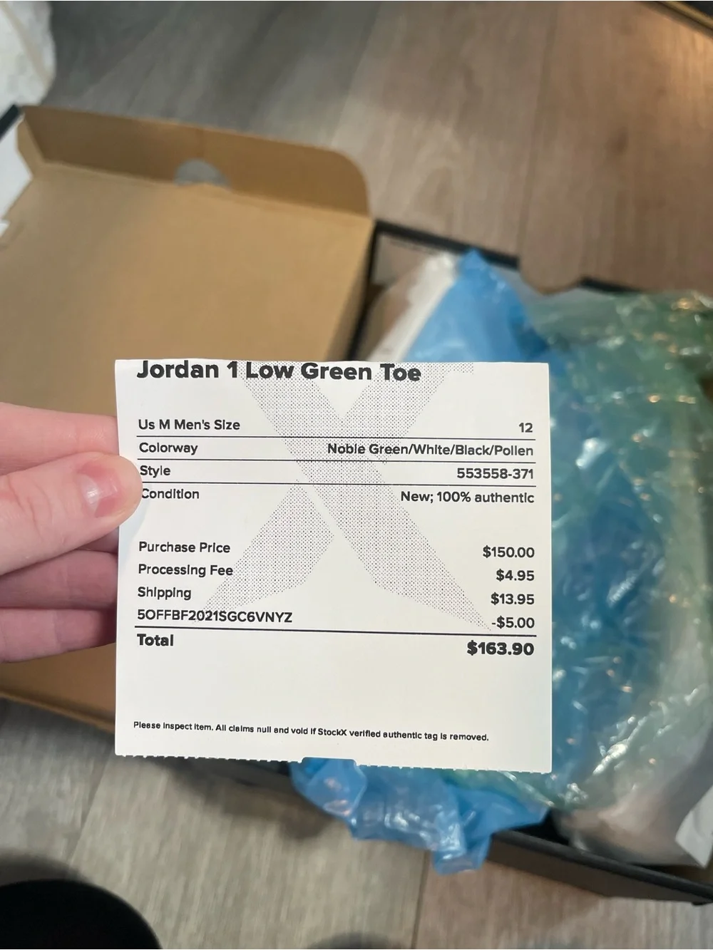 NWT Air Jordan 1 Low Noble Green